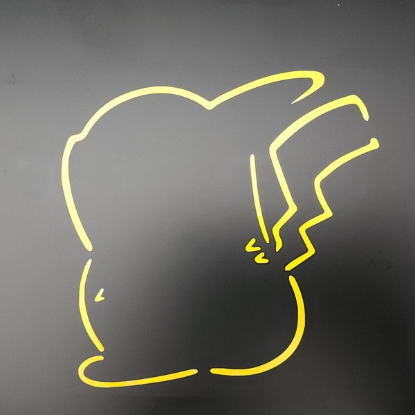 Minimalistic Pikachu Decal