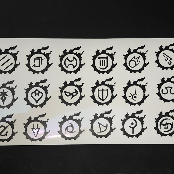 FF XIV Job Icons with border Decal ( also sage & reaper)