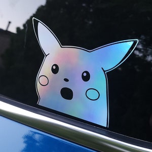 Kawaii Pokemon Pikachu Car Stickers Cartoon Styling Waterproof Auto Window  Driving Mirror Decals Car Windshield Decorations