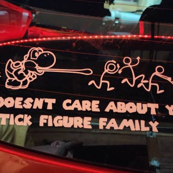 Yoshi, Stick figure family decal