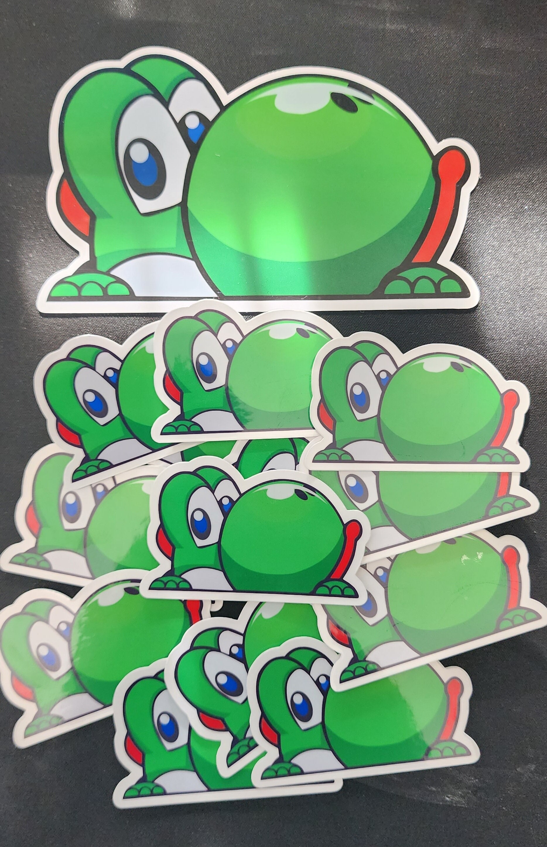 Peeking Yoshi 2 Sizes! Now Waterproof! - Etsy