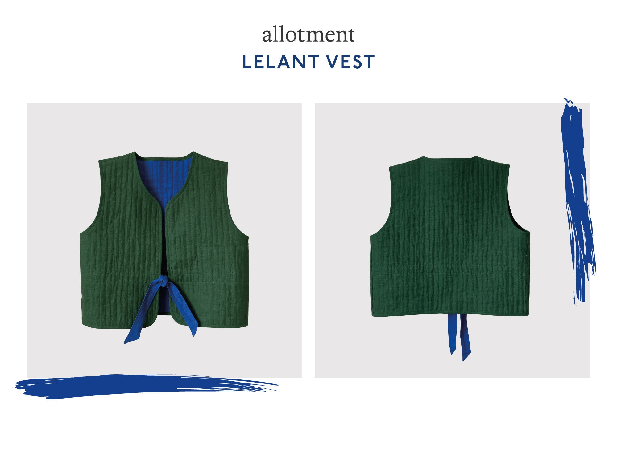Lelant Vest Quilted Vest / Gilet Layering Everyday Etsy
