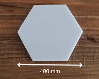 5er Pack x 400mm Hexagon Rohlinge Acryl | Rohlinge | Bastelrohlinge | DIY Rohlinge | Bastelbedarf | Acryl Formen | 3mm | Cricut Rohlinge