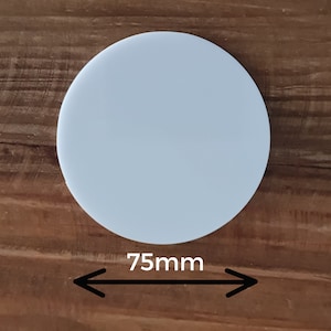 10 Pack x 75mm  Circle blanks acrylic | blank supplies | craft blanks | DIY blanks | craft supplies | acrylic shapes | 3mm | Cricut blanks