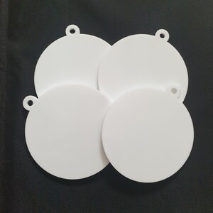 Acrylic Christmas bauble 85mm x 75mm - acrylic blank - Christmas Bauble Blank - DIY Christmas - circuit blanks - Diy blanks