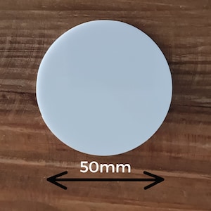 10 Pack x 50mm Circle blanks acrylic | blank supplies | craft blanks | DIY blanks | craft supplies | acrylic shapes | 3mm | Cricut blanks