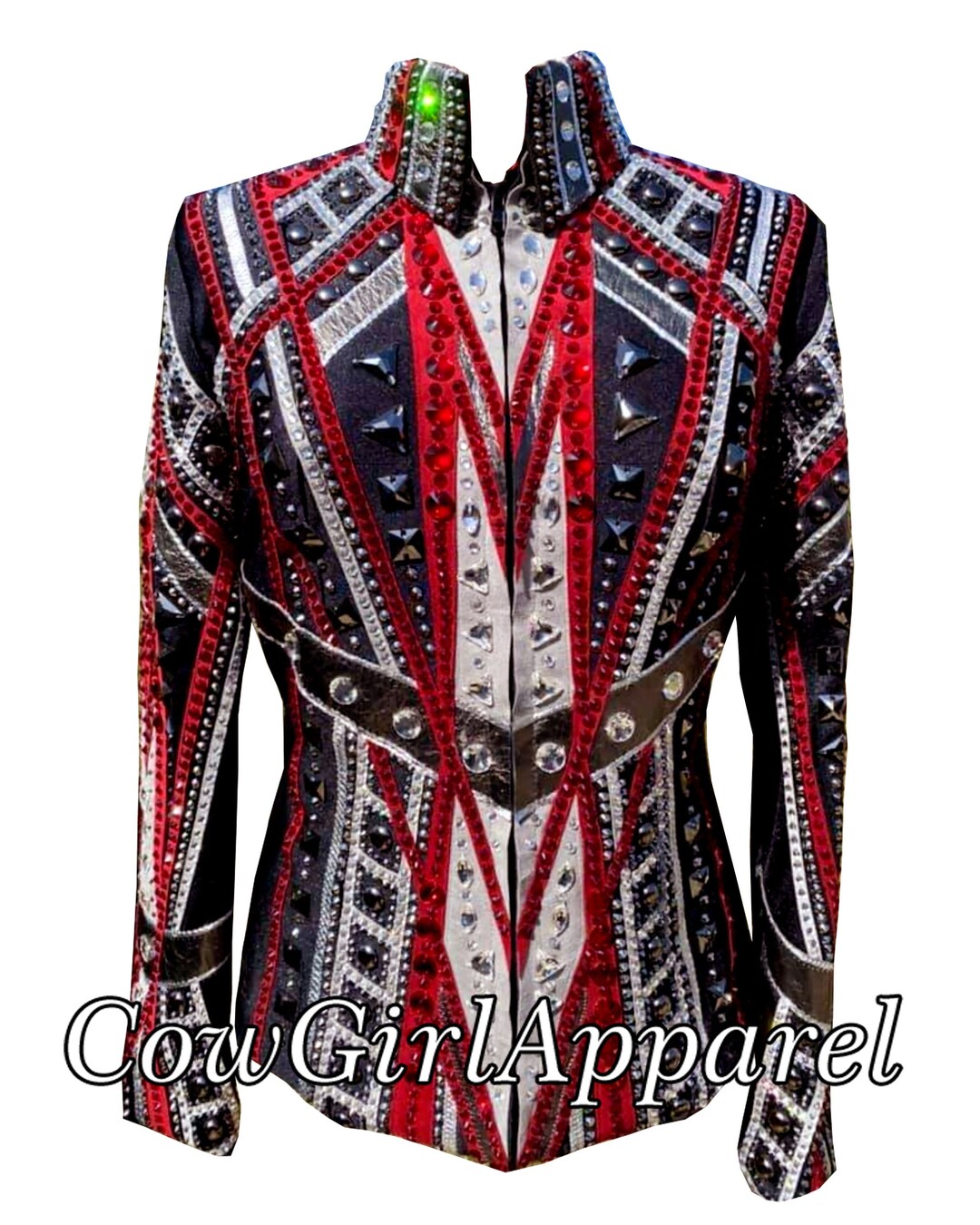 Red Wight Rodeo Western Custom Rodeo Queen Red Wight With Black Base Showmanship ...