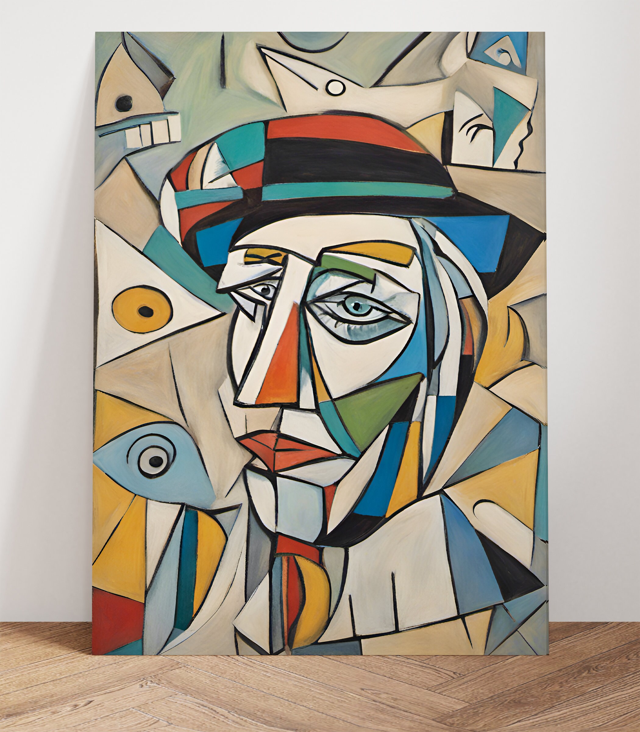 Pablo Picasso Inspired Art | Abstract Digital Print Wall Art