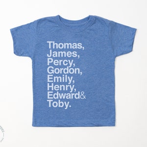 Thomas and Friends Toddler Shirt - Thomas the Train Shirt - Thomas and Friends Boys Shirt - Thomas the Tank Engine Character List Shirt
