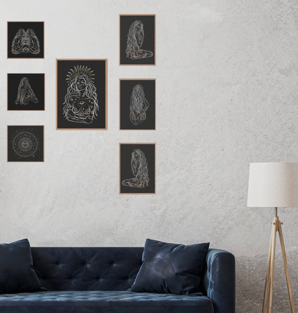 Aesthetic Minimalist PRINTABLE Wall Art DIVINEFEMINITY A3 - Etsy