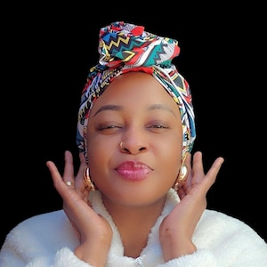 Ankara Wax Print Head Wrap for Women | African Kitenge Turban Headscarf | Natural Hair Protective Style | Ships from Germany