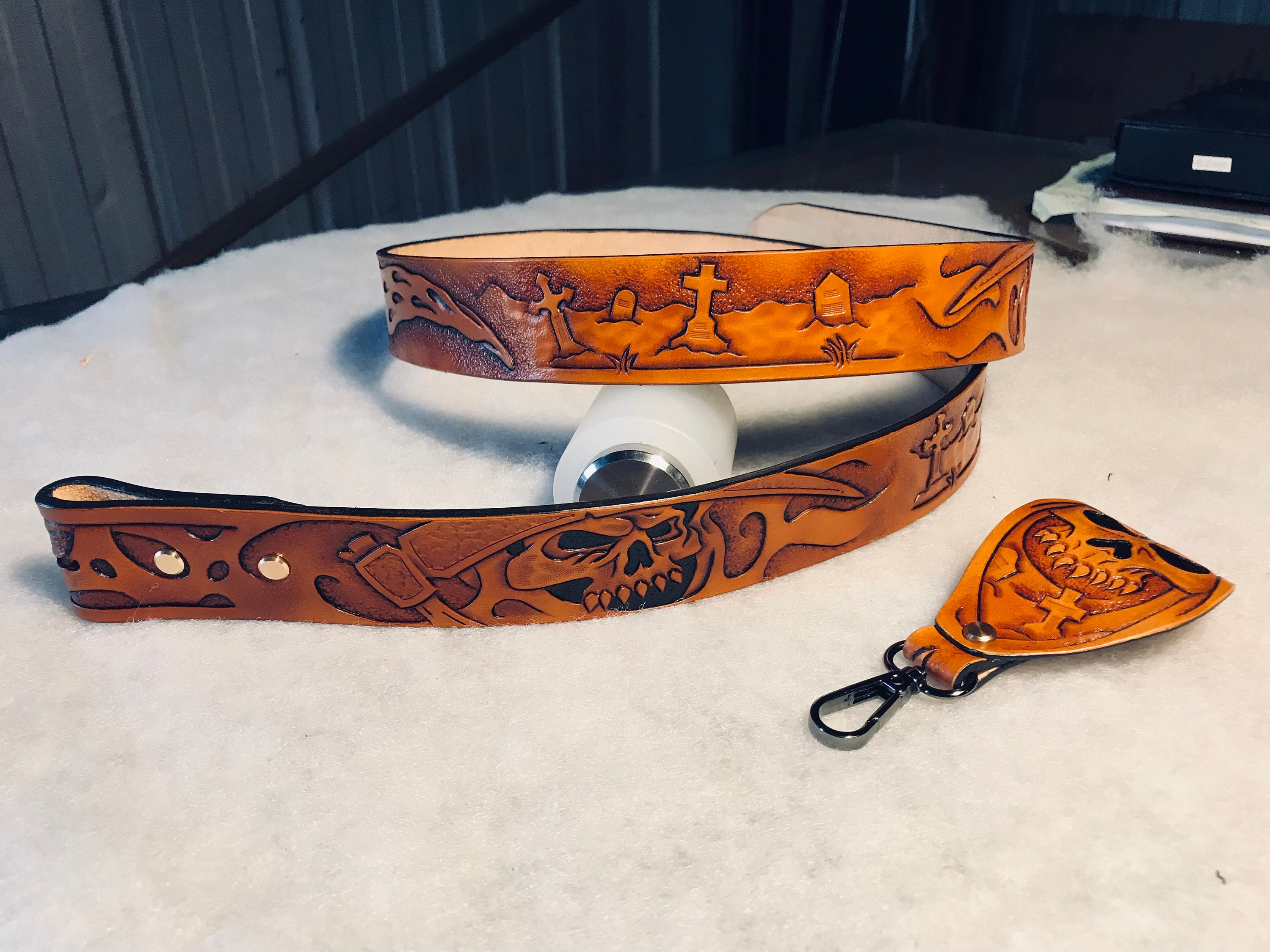 Custom Tooled Belt Deposit - Ozark Mountain Leather Works