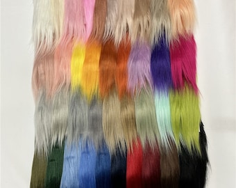 Long Pile Shaggy Fur,Soft Faux Fur Fabric for Fursuit,Cosplay Costumes,Newborn Photo Prop,Trim,Throw Pillow,Crafts - Width 60" (3.54'' Pile)