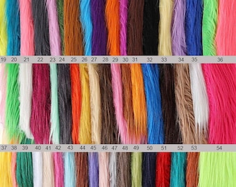 Faux Fur Long Pile Luxury Shaggy Fake Fur Fabric, Craft Sewing Cosplay Costume, Decorations,Ideal for Fashion Accessories, Rug, Pillow, Coat