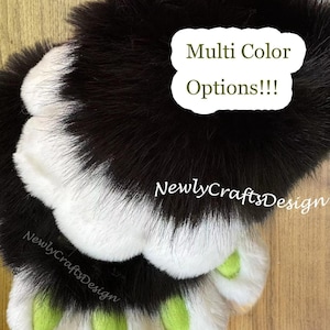 Fursuit Paw Gloves Puppy Paw Furry Animal Paws,Fursuit Gloves Cat Kitty Wolf Gloves Cosplay Hand Paws for Halloween Christmas Party Pet Play