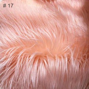 Long Pile Shaggy Faux Fur Fabric,Solid Luxury Shag Fur for Cosplay Costume Decorations,Fursuit Material Monster Hairs,Photo Props,DIY Crafts