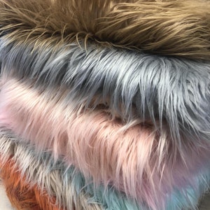 Long Pile Faux Fur Fabric,Multi Colored Shaggy Furs,Cosplay Costumes Fur Fabric,Fursuit Material,Luxury Shag,Newborn Photo Props,Craft Furs