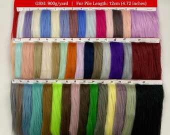 Kunstfell-Flicken Set – 3 Stück, 22,9x30,5 Cm, Neon-Regenbogen-Streifen, Für Kostüme & Bastelarbeiten