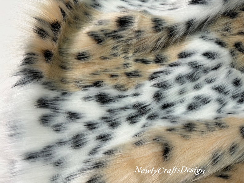 Leopard Faux Fur Fabric,animal Print Fursuit Fur,jacquard Plush Cosplay ...