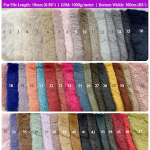 Tela de piel sintética, material para trajes de piel, tela de piel sintética de conejo rex Minky para disfraces, peluches, acolchados, alfombras, calzado, tapicería.