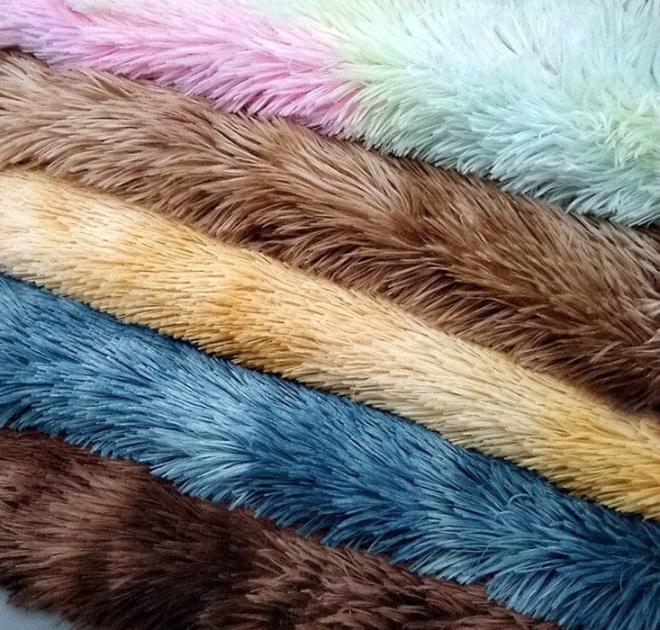 Faux Fur Fabric Furry Material,10mm Pile Plush Soft Cuddly Luxury