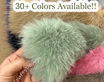 Luxurious Faux Fox Fur,3cm Pile Synthetic Fur for Crafting,Fashion,Blankets,Pillows,Cosplay Costumes,Fursuit Supplies,Plush Tail Sewing DIY
