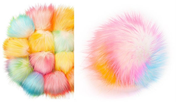 Pompon In Pelliccia Di Volpe Sintetica: Soffice Palla Per - Foto 12