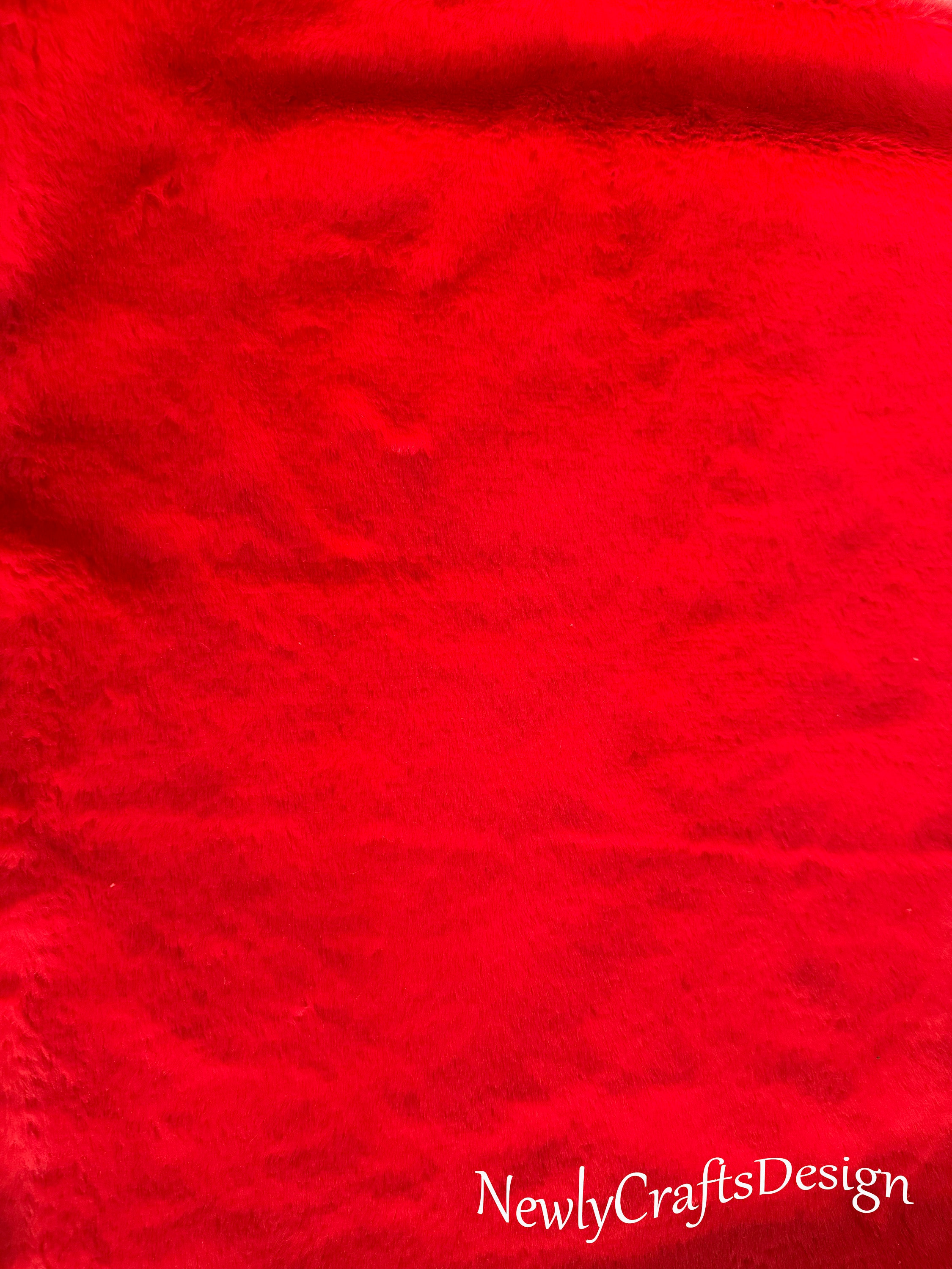 Kunstpelz-Stoff Leuchtend Limettengrün - 150x50 Cm (1/2 Meter), Waschbar