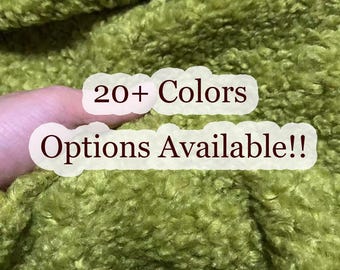 Tela polar sherpa verde hierba, tela de peluche para manualidades, juguetes de peluche, accesorios de costura hechos a mano, tela para forro de tapicería.