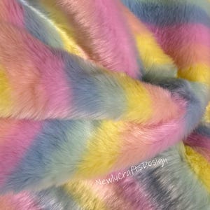 Soft Bunny Fur,Macaron Faux Fur Fabric,Rabbit Mink Fur,Plush Fabric for Baby Photo Prop Costume Fashion Stuffed Toys Sewing Supplies Blanket