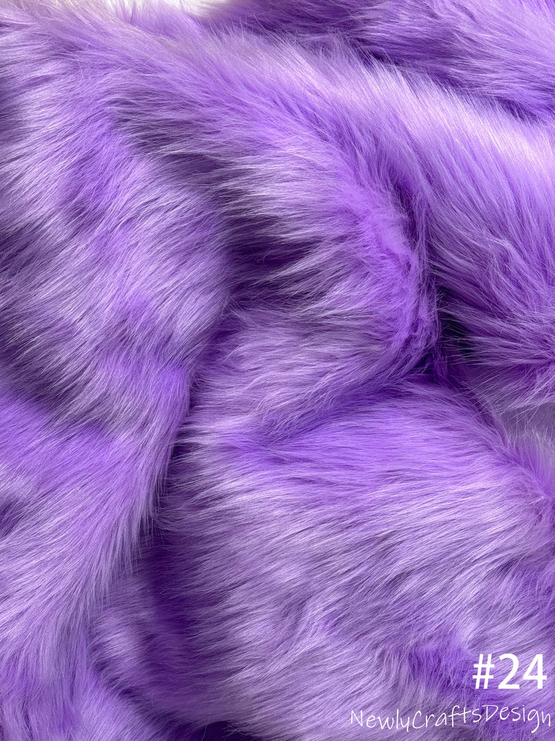 Luxury Fox Fur Fabric, Fluffy Long Pile Faux Fur, High Density Thick ...