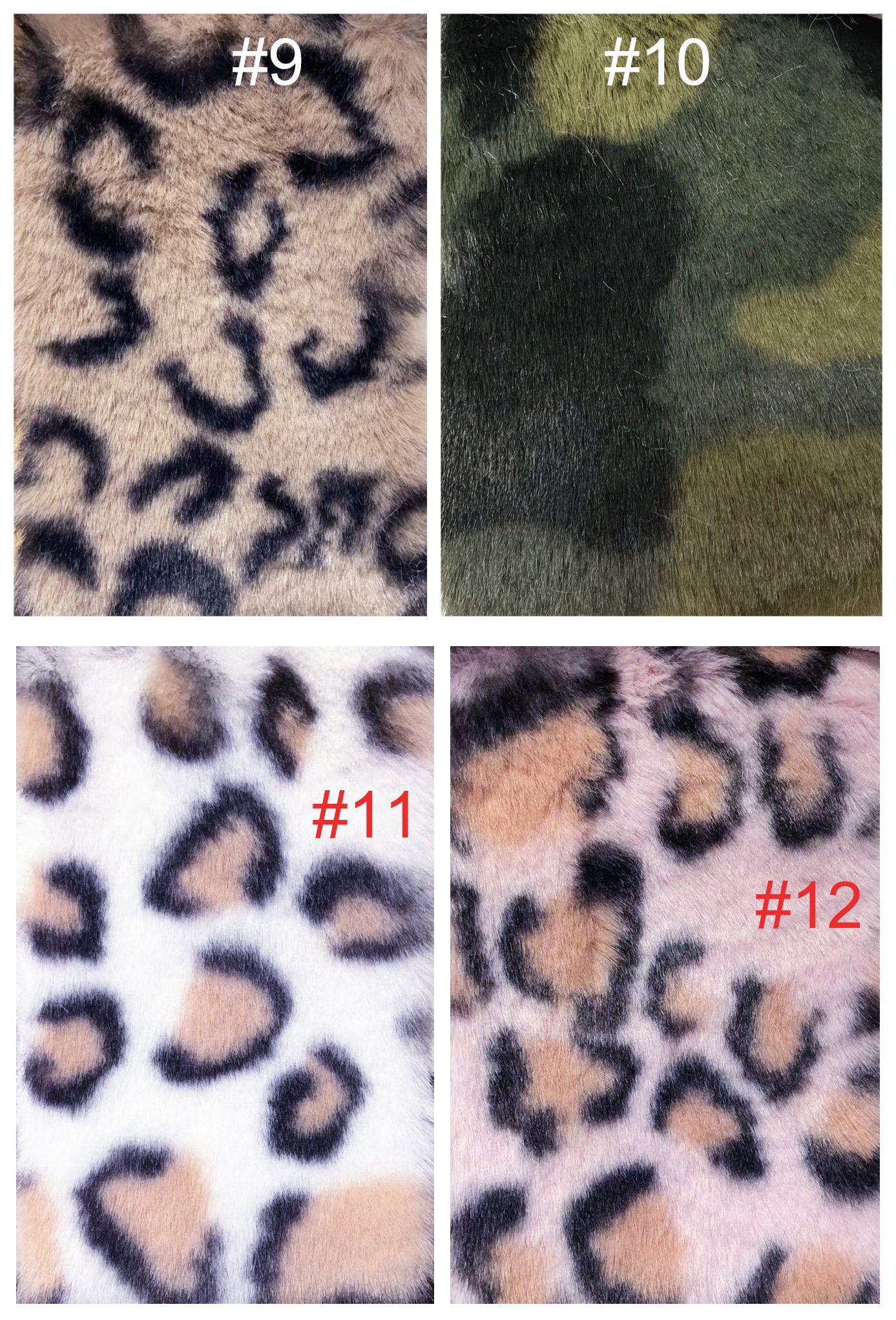 Leopard Print Rabbit Fur Fabric,zebra Tiger Printed Faux Fur for Down ...