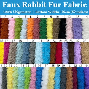 Curly Rabbit Faux Fur Fabric,Plush Fur for Teddy Bear Making,DIY Crafts,Pet Beds,Photo Props,Fursuit,Stuffed Toys Sewing Fabric Sold by Yard