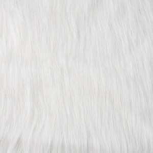 Faux Fur Fabric,Milky White Long Pile Shaggy Fur,Fun Fur for DIY Craft,Costume,Toy,Rug,Blanket,Decoration,Sewing Supplies,Pillow,Photo Props