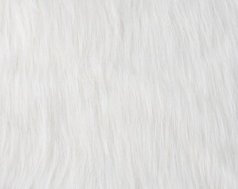 Tessuto in pelliccia sintetica, pelliccia a pelo lungo bianco latte, pelliccia divertente per artigianato fai-da-te, costumi, giocattoli, tappeti, coperte, decorazioni, forniture per cucire, cuscini, oggetti di scena per foto