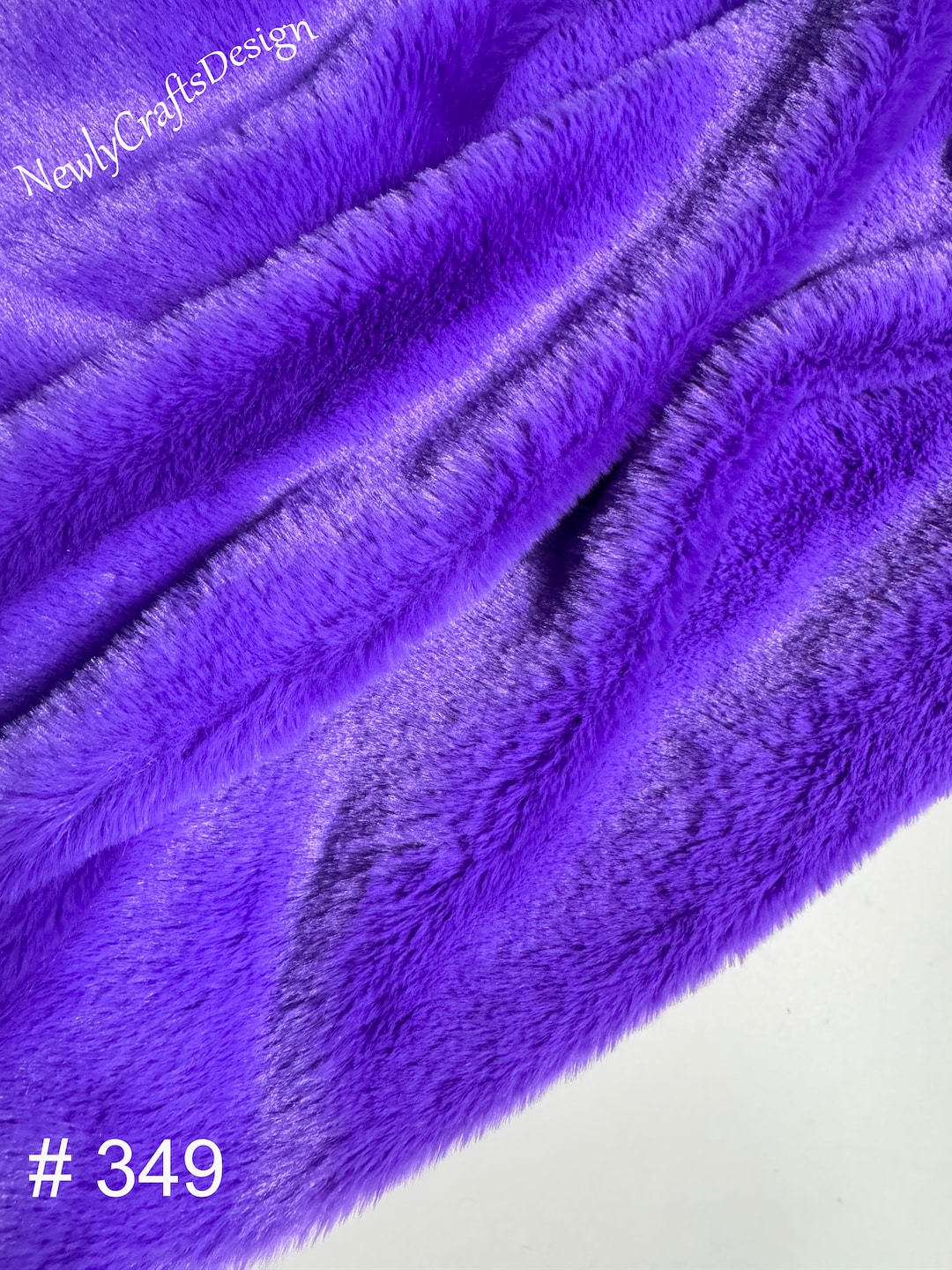 Purple Cropped Faux Fur (M)