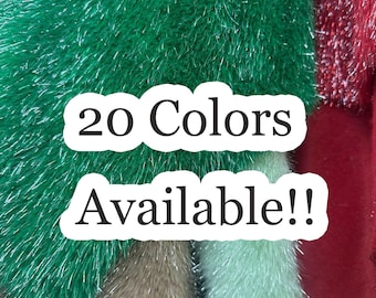 Tinsel Short Pile Faux Fur Fabric,Fake Fox Fur for Fursuit Cosplay Costume,Trim,Throw Pillow,Crafts,Photo Prop,Christmas Decoration 63” Wide