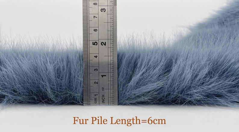 Furry Long Pile Fox Faux Fur, Super High Density Fluffy Fur for DIY ...