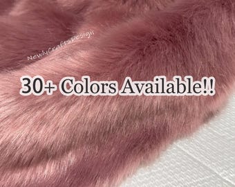 Fox Faux Fur Fabric,Long Pile Fur Fabric,Luxury Thick Fur Material for Jacket,Coat,Throw Blanket,Cosplay Costumes,Pillow Cushion Cover,Scarf