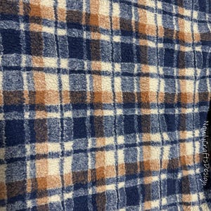 Checked Sherpa Fabric, Double-Sided Plaid Fleece Fabric, Thick Lamb Wool Fabric, Winter Fabric for Coat Jacket Thermal Lining, Doll Costumes, Teddy Bear, Blanket, Plush Toys, Photo Props, Scottish Style Faux Fur Fabric,Luxury High Quality Fur,Fursuit