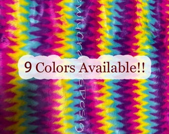 Pastel Rainbow Fake Fur Material,Colorful Shaggy Faux Fur Fabric,Ultra Soft Synthetic Fur for Coat Costume Fursuit Scarf Rug Props DIY Craft
