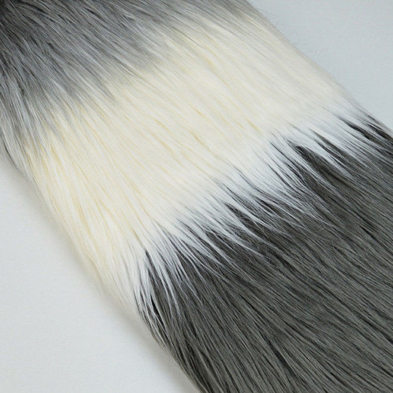 Rainbow Gradient Tie Dye Faux Fur,Long Pile Shaggy Faux Fur Fabric Cosplay Costume Material,Fursuit Tail,Newborn Photo Prop,Luxury Craft Fur image 8