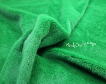 Rex Rabbit Minky Plush Faux Fur Fabric, Vegan Faux Fur Cuddle Fabric for Stuffed Toys Cape Winter Coat Collar Jacket Blankets Sewing Fabric