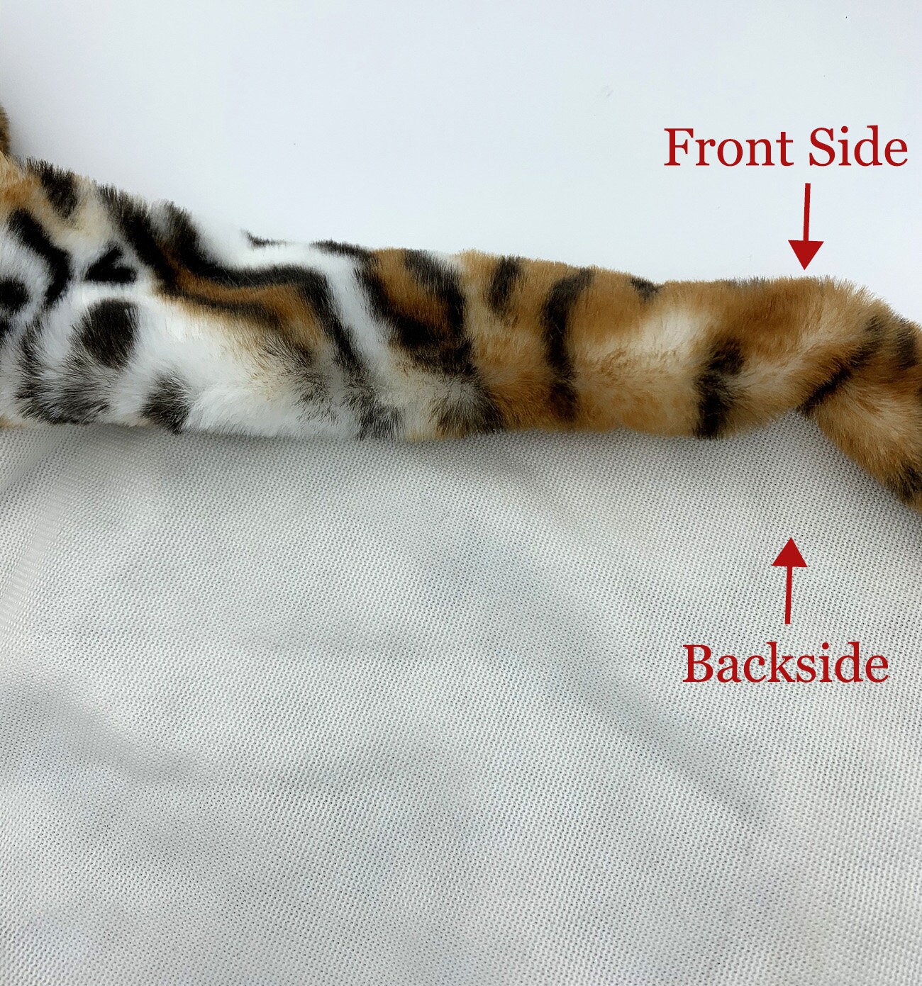 Fake Rabbit Paws Tiger Print Faux Fur Fabric,brown Leopard Rabbit Fake Fur for Fursuit ...