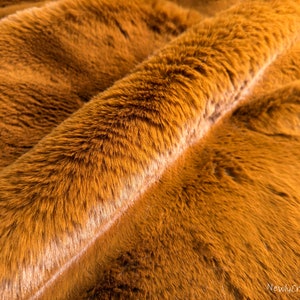 Luxury Rabbit Fur,Super Thick Faux Fur Fabric,Ultra Soft Fur for Halloween Fursuit Cosplay Costumes Coat Collar Cuffs Scarf Blankets Pompoms