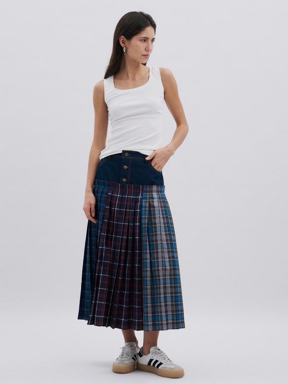 スカート ARGYLE PATTERN SKIRT Yoke Skirt Pdf Sewing Pattern for Women | Sizes 42 / 44 / 46