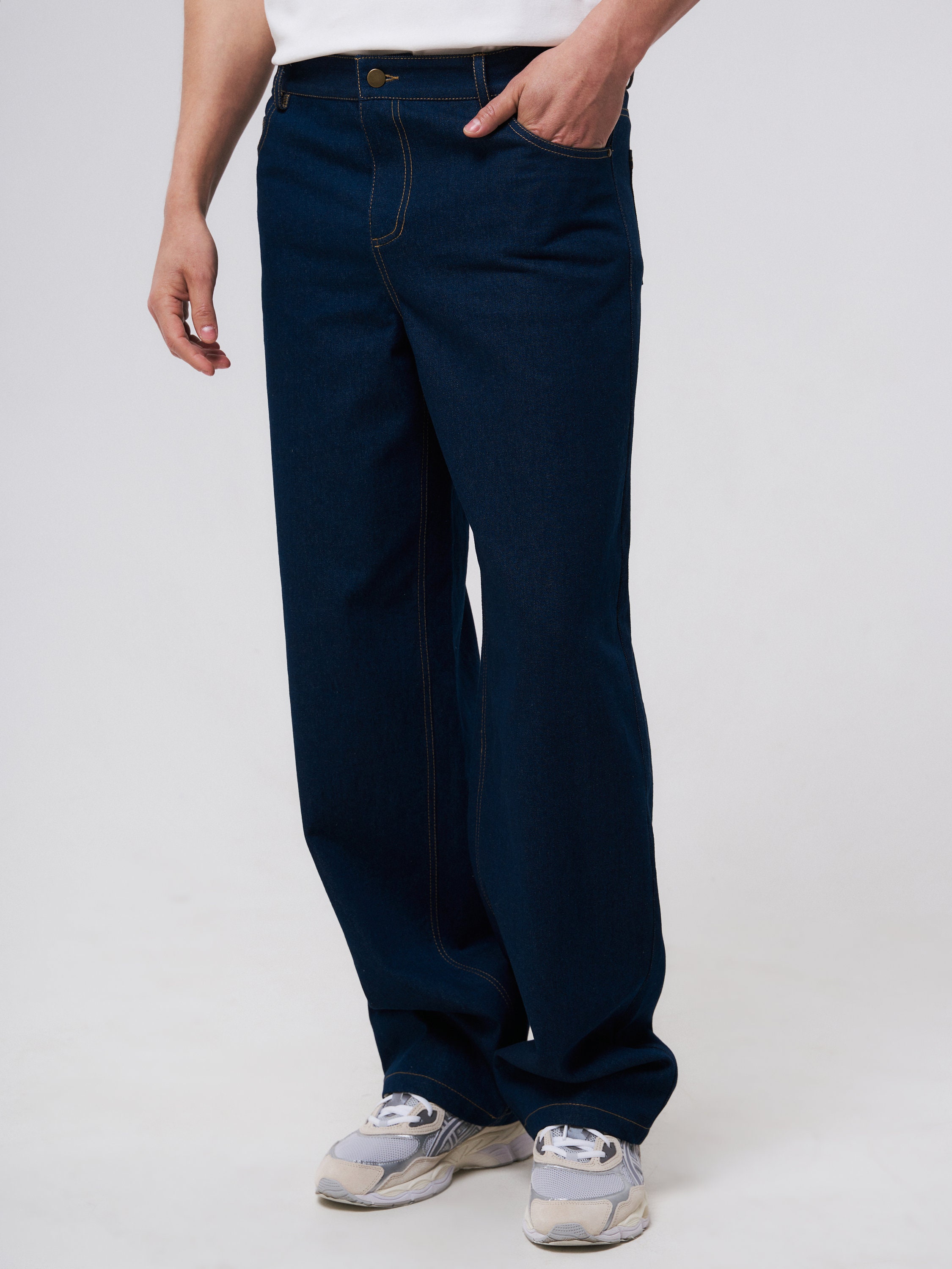 Men's Jeans Sewing Pattern PDF | DIY Straight Fit Jeans | Sizes 44