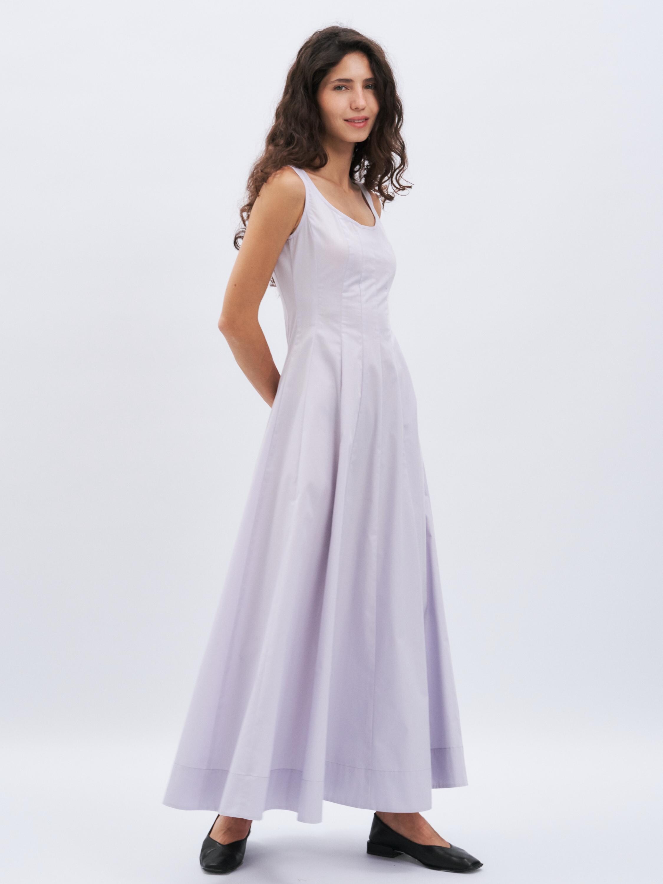 princess seam maxi dress Twill Princess Seam Maxi Dress