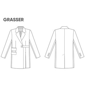 Suit Jacket Pdf Sewing Pattern for Women Sizes 46 / 48 / 50 (RU ...