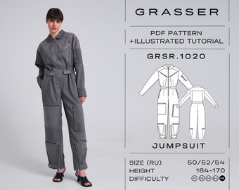 Jumpsuit Sewing Pattern for Women | Sizes 38 / 40 / 42 (RU